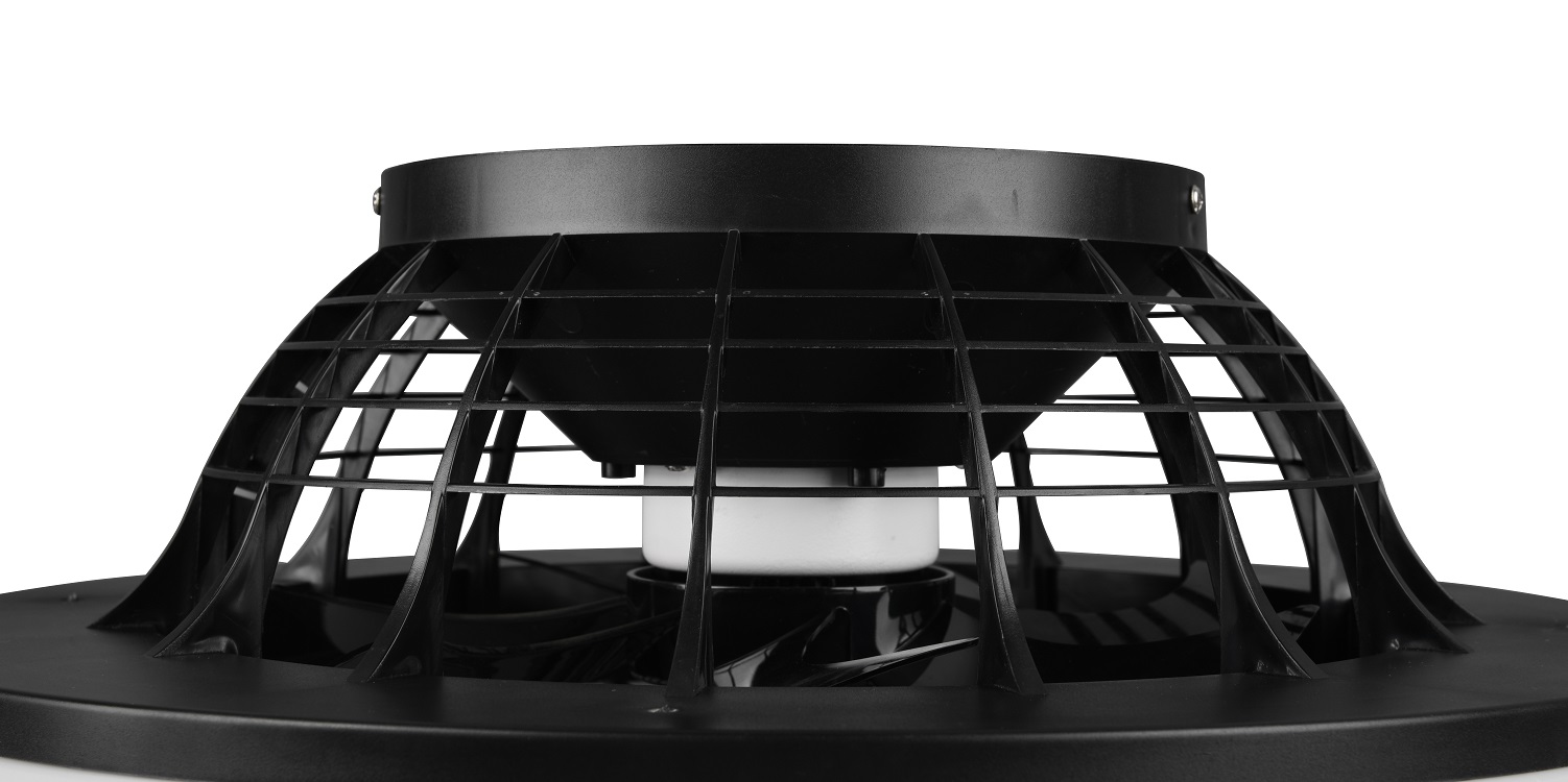 Trio Leuchten R62522132 STRALSUND - Stropní LED černý ventilátor s dálkovým ovladačem, LED 30W, 3000-6500K, Ø 50cm