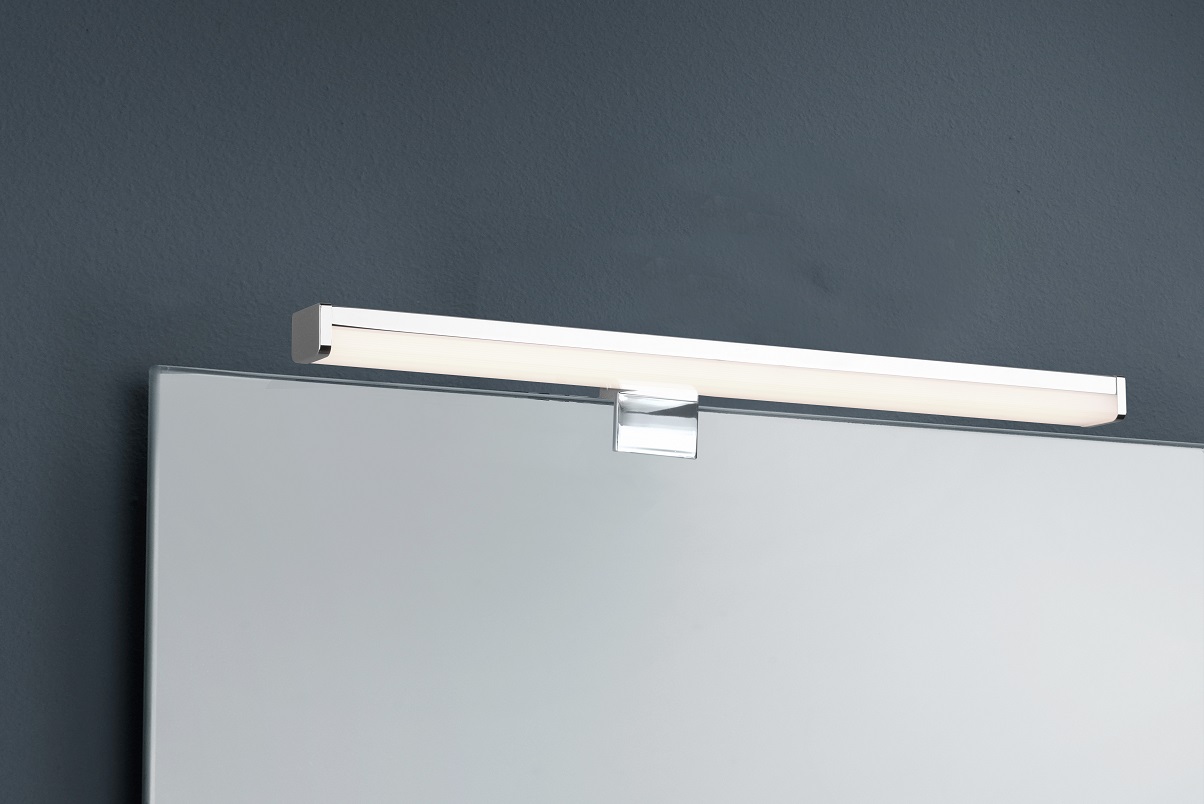 Trio Leuchten 284114006 LINO - Koupelnové LED svítidlo v lesklém chromu s montáží na zrcadlo, zeď i skříňku 7,5W, 3000K, IP44, 40cm