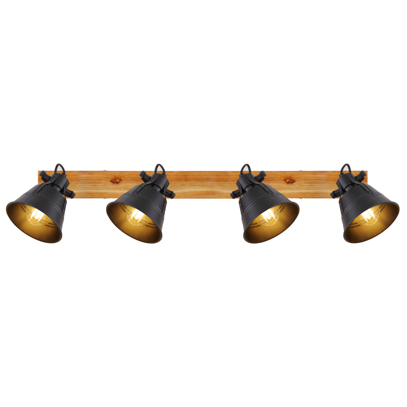 Globo 15466S-4 GÜNTHER - Stropní industriální bodové svítidlo 4 x E27, 82cm