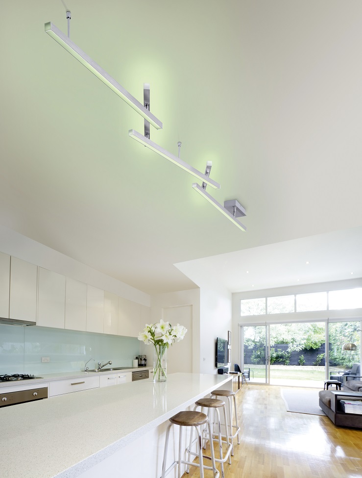 Trio Leuchten 651210507 MELBY - LED RGB stropní svítidlo, aplikace WIZ, LED 23W, 3000-5000K+ RGB, 242cm