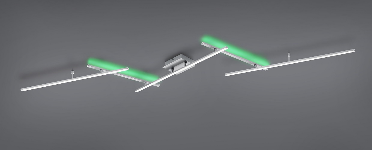 Trio Leuchten 628410507 ARVIN - LED stropní svítidlo s dálkovým ovladačem, LED 22W + RGB (do stropu ), 2700 - 6500K, 245cm