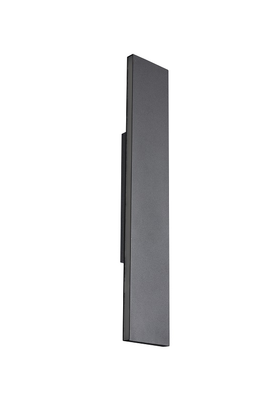 Trio Leuchten 225174742 CONCHA - LED nástěnné obousměrné svítidlo v antracitové barvě stmívatelné klasickým vypínačem, LED 18W, 3000K, 47cm