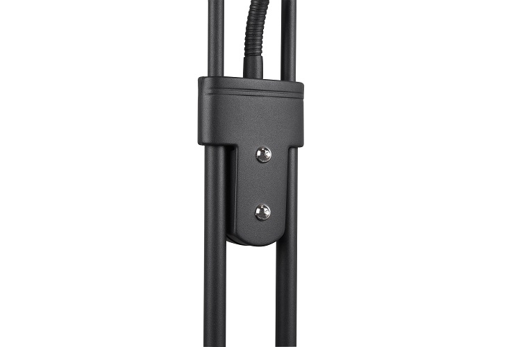 Trio Leuchten R40073532 ORSON - Moderní stojací LED stmívatelná lampa v černé barvě LED 28W + 6W, 3000K, 180cm