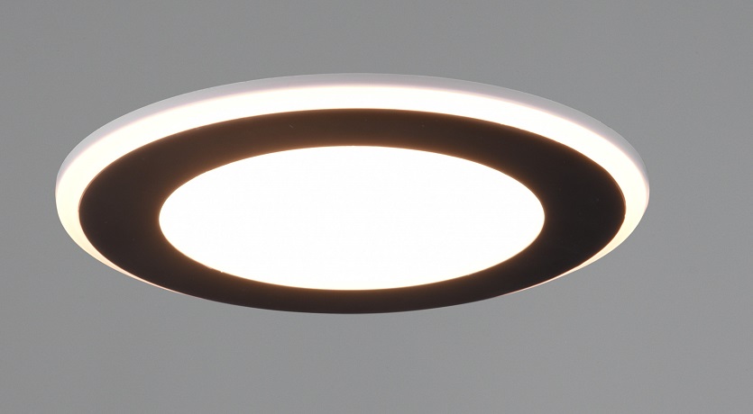 Trio Leuchten 652410132 AURA - LED podhledové svítidlo v bílo černé barvě, LED 10W, 3000K, Ø 14cm