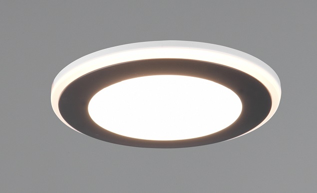 Trio Leuchten 652310132 AURA - LED podhledové svítidlo v bílo černé barvě, LED 5W, 3000K, Ø 8cm