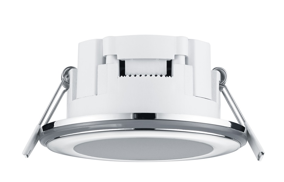 Trio Leuchten 652310106 AURA - LED podhledové svítidlo v lesklém chromu, LED 5W, 3000K, Ø 8cm