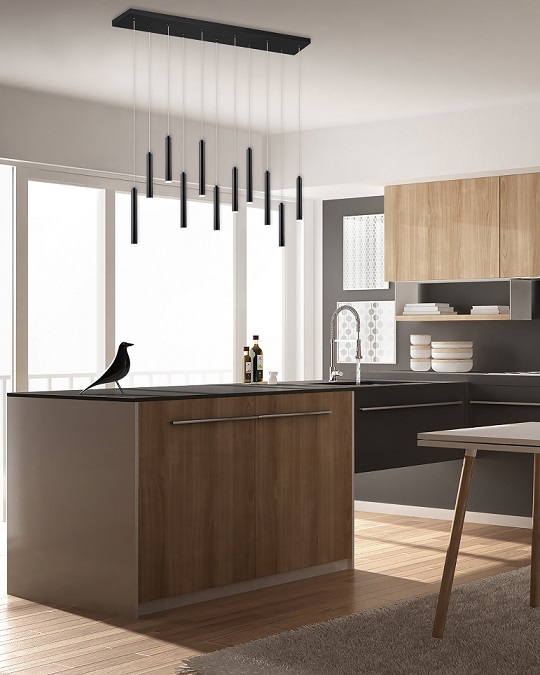 Trio Leuchten 321611132 TUBULAR - Závěsný lustr stmívatelný klasickým vypínačem, LED 30W, 3000K, 115cm šířka