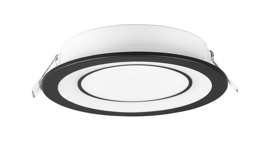 Trio Leuchten 652610132 CORE - LED podhledové svítidlo v černé barvě, LED 10W, 3000K, Ø 14,8cm