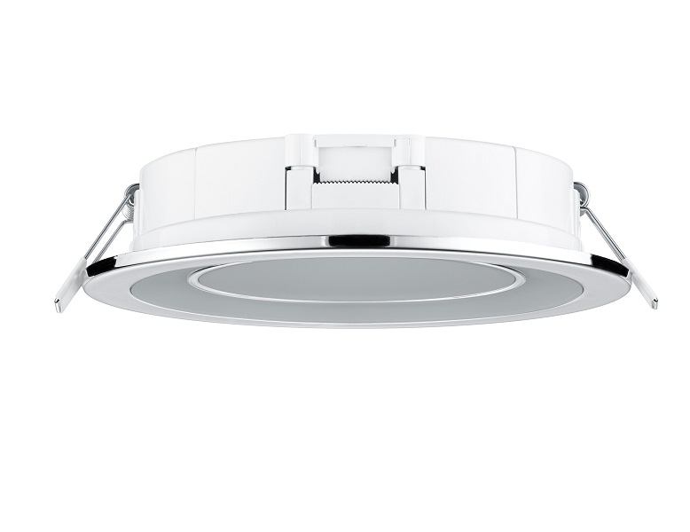 Trio Leuchten 652610106 CORE - LED podhledové svítidlo v lesklém chromu, LED 10W, 3000K, Ø 14,8cm