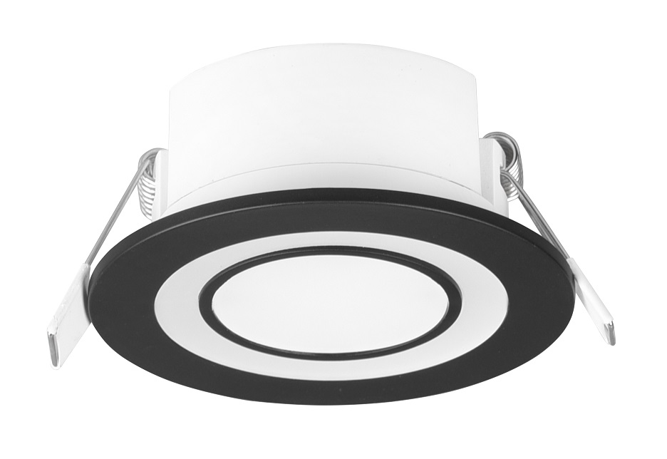 Trio Leuchten 652510132 CORE - LED podhledové svítidlo v černé barvě, LED 5W, 3000K, Ø 8,2cm