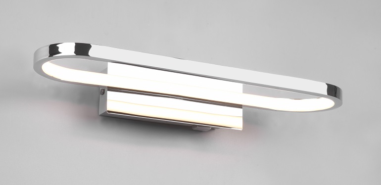 Trio Leuchten 283770106 GIANNI - Koupelnové LED nástěnné svítidlo s vypínačem, lesklý chrom 17W, 3000K, IP44, 40cm