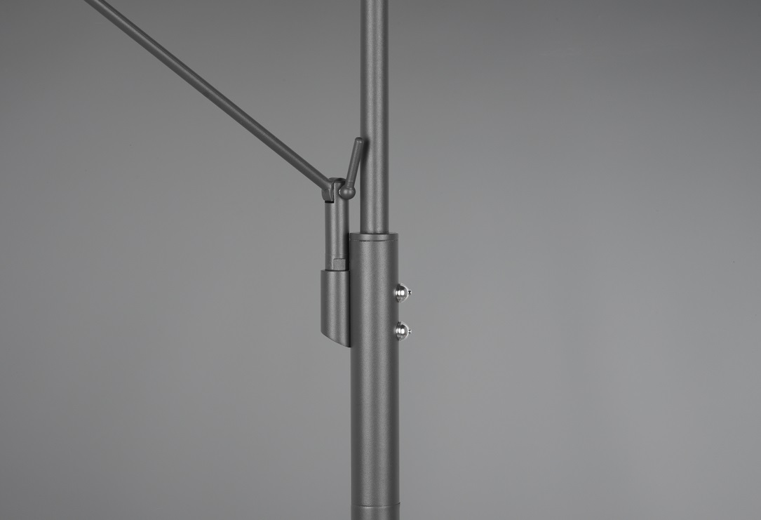 Trio Leuchten 426510242 FRANKLIN - Dotykem stmívatelná stojací lampa v antracitové barvě, 35 + 6,5W, 2700+3200+4000K, 181cm