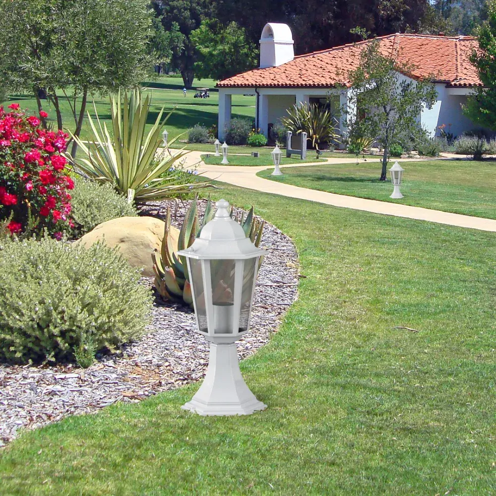 Rabalux 8205 VELENCE - Venkovní stojací lucerna, IP43, výška 40cm, bílá