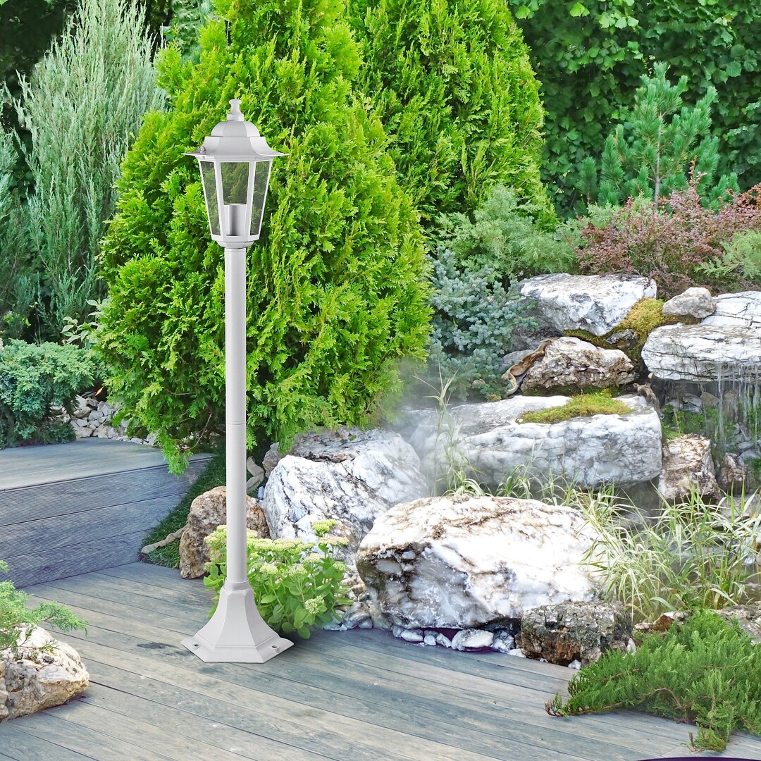 Rabalux 8209 VELENCE - Venkovní stojací lampa, IP43, 105cm, bílá