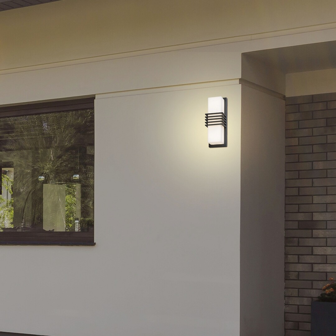 Rabalux 8940 RODEZ - Nástěnné LED venkovní svítidlo v antracitové barvě, LED 12W, 4000K, IP44