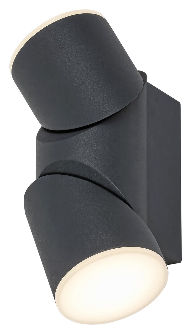 Rabalux 7904 BELFAST - Nástěnné natáčecí LED venkovní svítidlo v antracitové barvě, LED 12,9W, 3000K, IP65