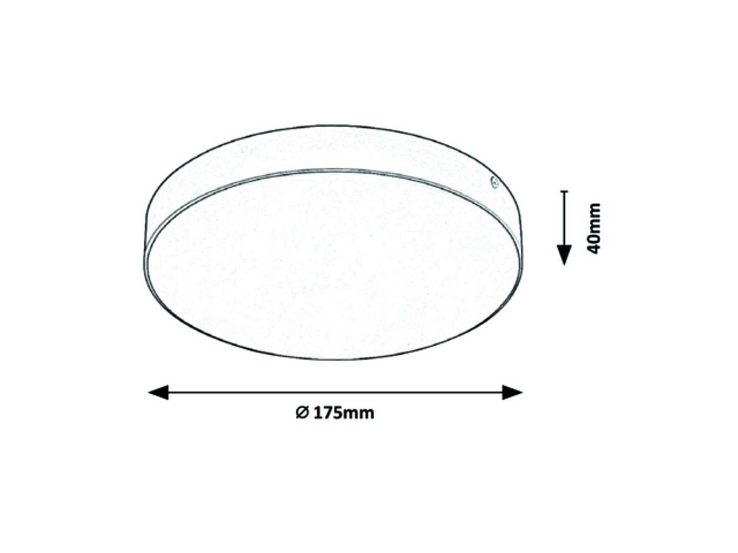 Rabalux 7897 TARTU - LED moderní  venkovní stropní nebo nástěnné svítidlo v černé barvě, 18W, 2800K, 4000K, 6000K, IP44, Ø 17,5cm