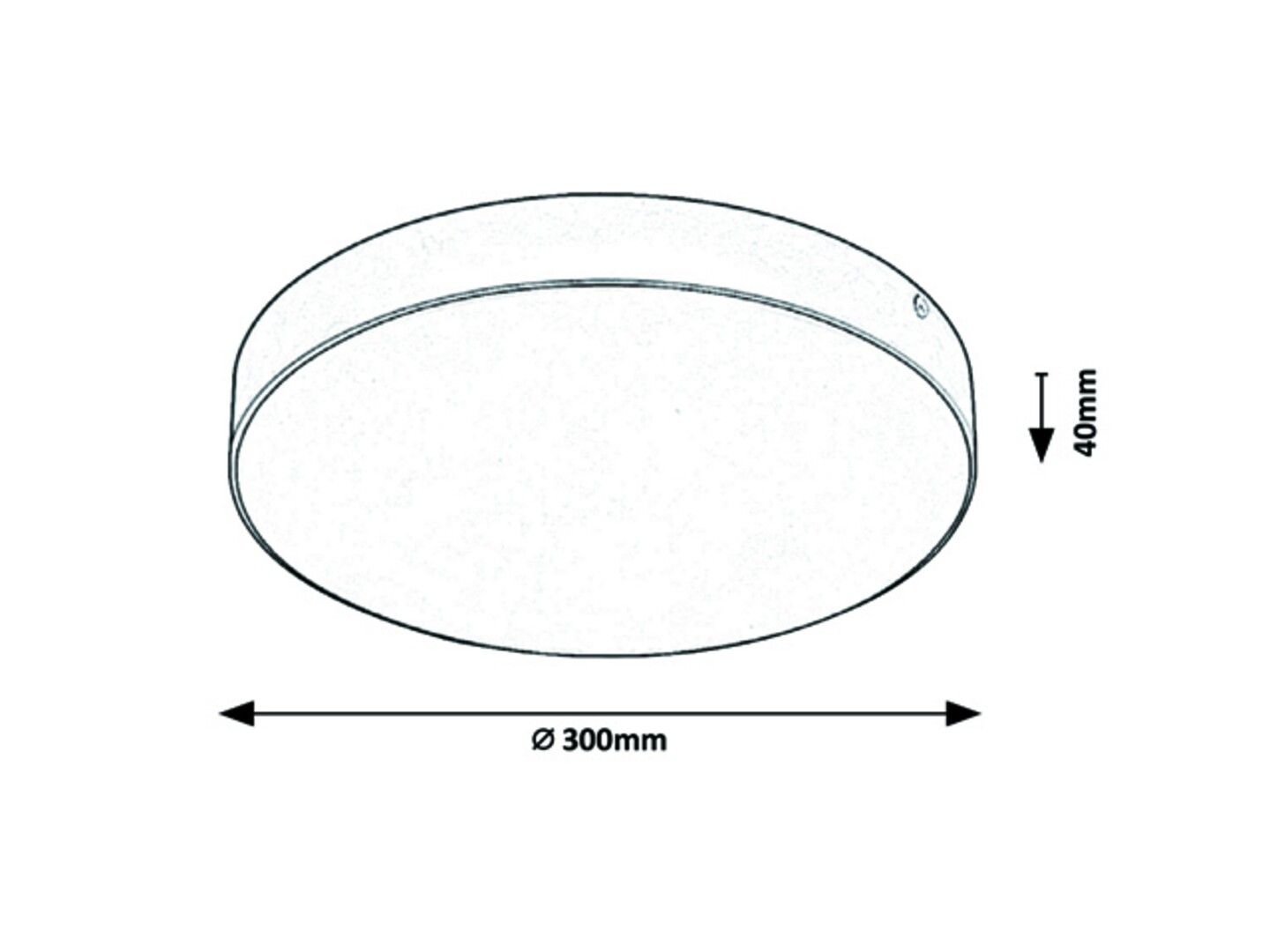 Rabalux 7898 TARTU - LED moderní venkovní stropní nebo nástěnné svítidlo v černé barvě, 24W, 2800K, 4000K, 6000K, IP44, Ø 30cm
