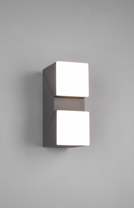 Trio Leuchten 270660242 AVON - Nástěnné venkovní svítidlo s natáčecí hlavou, LED 2x7W, 3000K, IP54