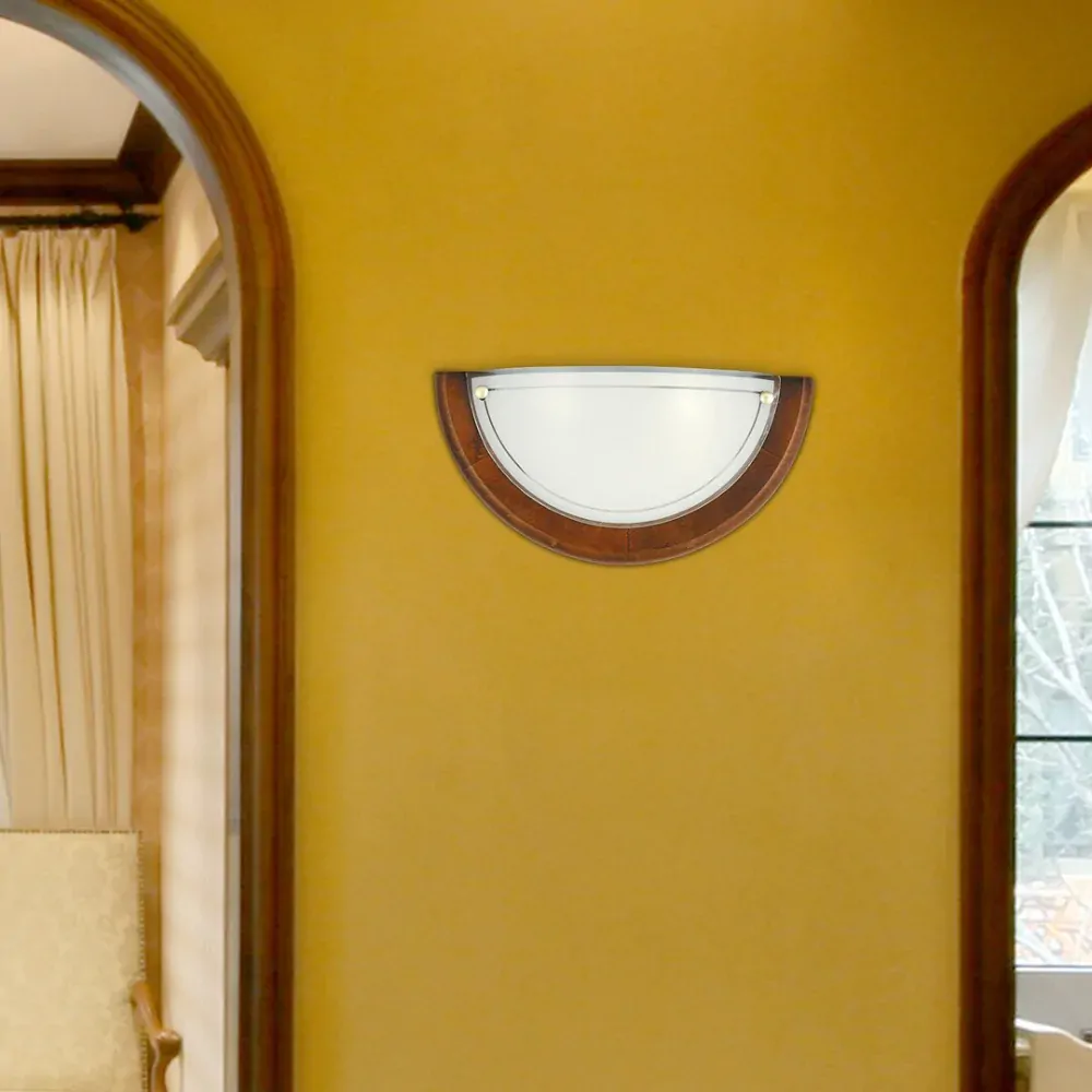 Rabalux 5407 UFO - Dřevěné nástěnné svítidlo 1 x E27