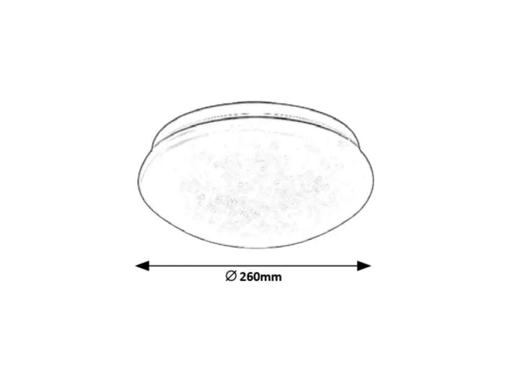 Rabalux 3936 LUCAS - LED stropní svítidlo, Ø 26cm, 12W, 4000K
