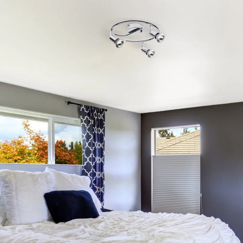 Rabalux 6048 NORTON - Bodové stropní svítidlo v lesklém chromu, 3 x GU10