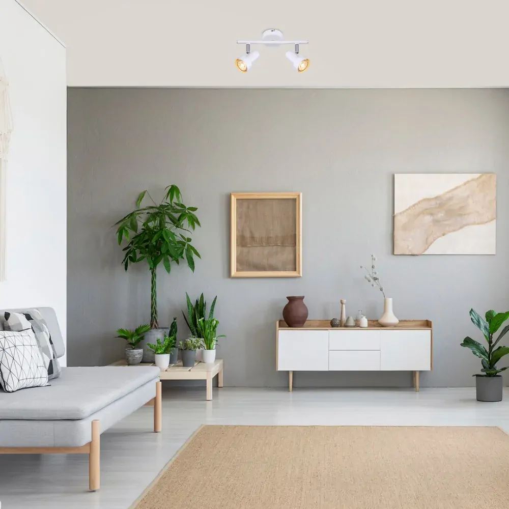 Rabalux 5355 KONRAD - Bodové stropní svítidlo v bílé barvě, 2 x GU10