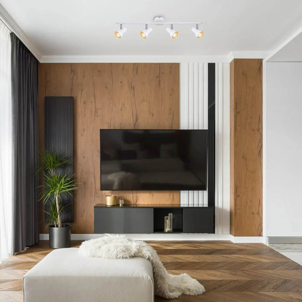 Rabalux 5357 KONRAD - Bodové stropní svítidlo v bílé barvě, 4 x GU10