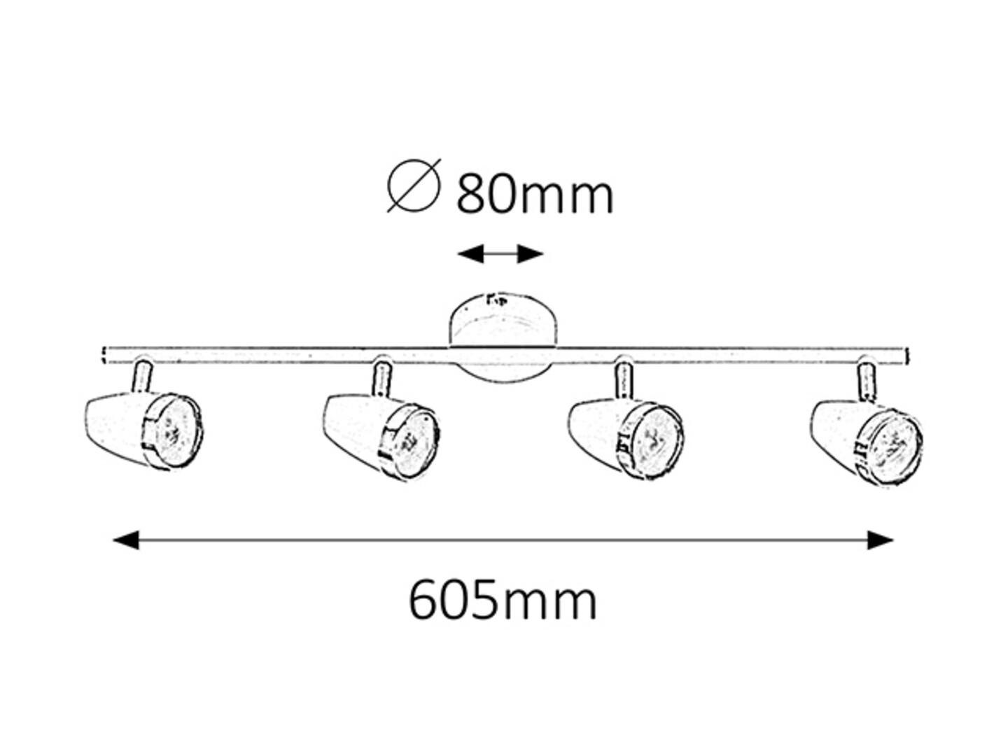 Rabalux 6669 KAREN - Bodové stropní LED svítidlo v bílé barvě, LED 12W, 3000K