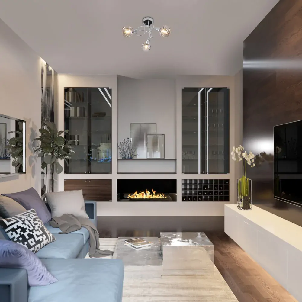 Rabalux 5348 TAMARA - Stropní svítidlo se zakroucenými rameny a kouřovými skly, 3 x E14, Ø 35cm