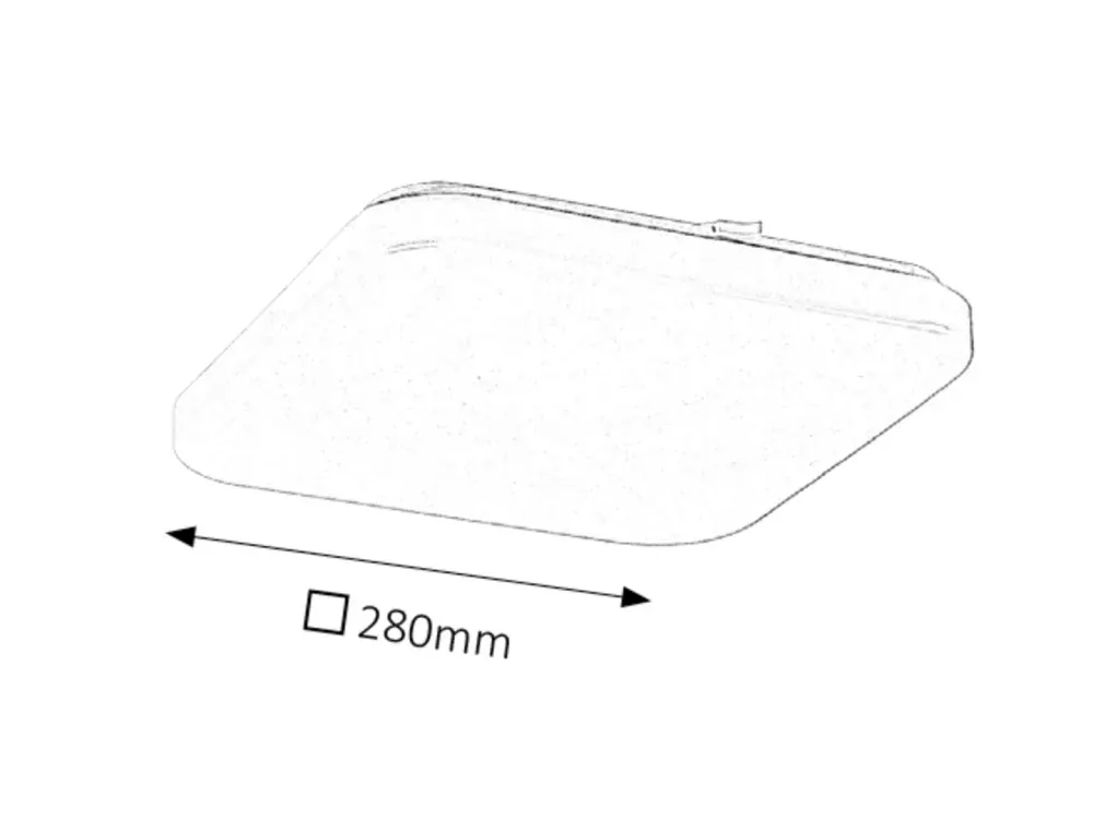 Rabalux 2286 ROB - LED stropní svítidlo, 28 x 28cm, 20W, 4000K
