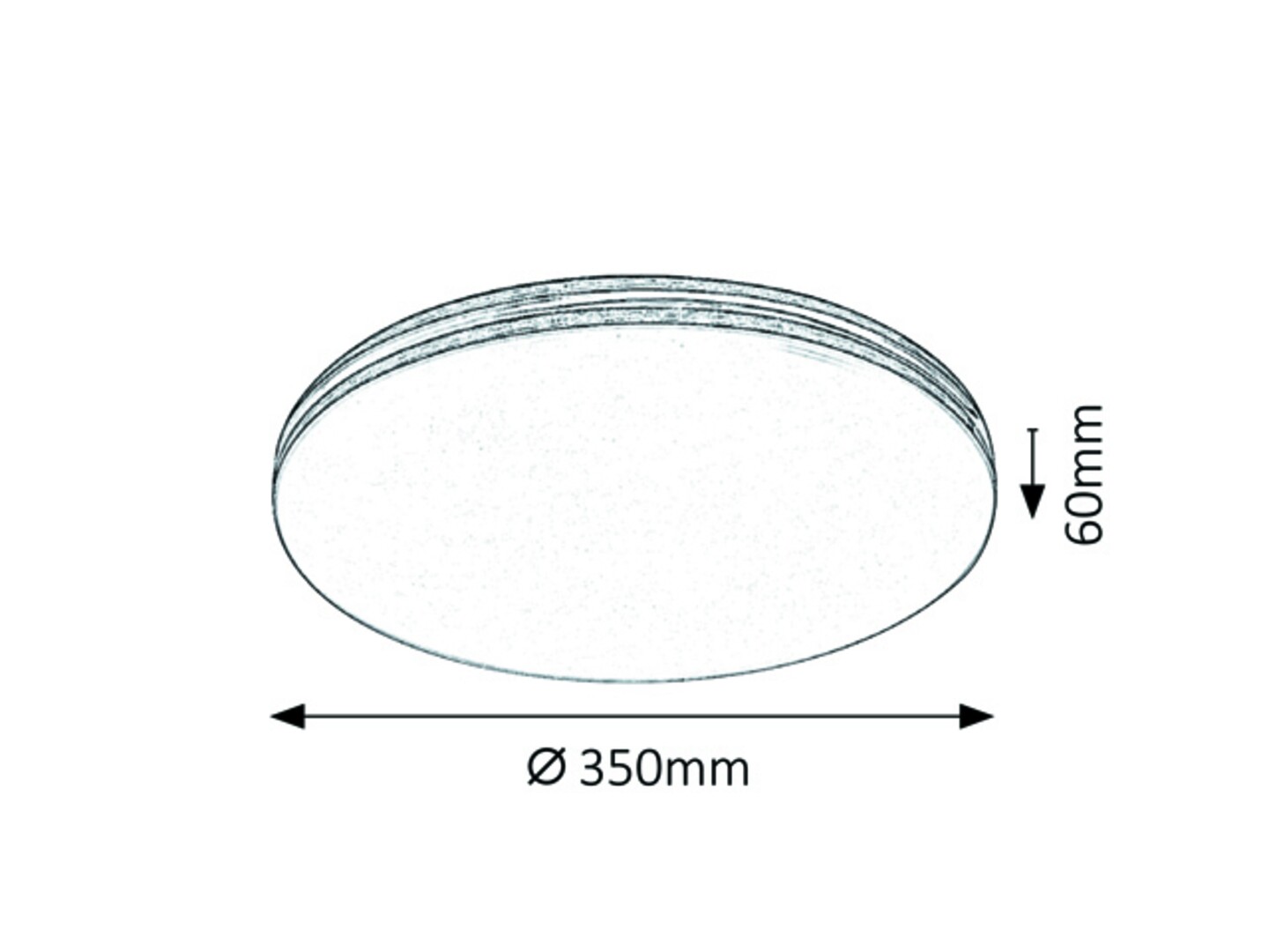 Rabalux 71179 OSCAR - LED svítidlo na strop, slim provedení,  LED 18W, 3000K, Ø 34cm