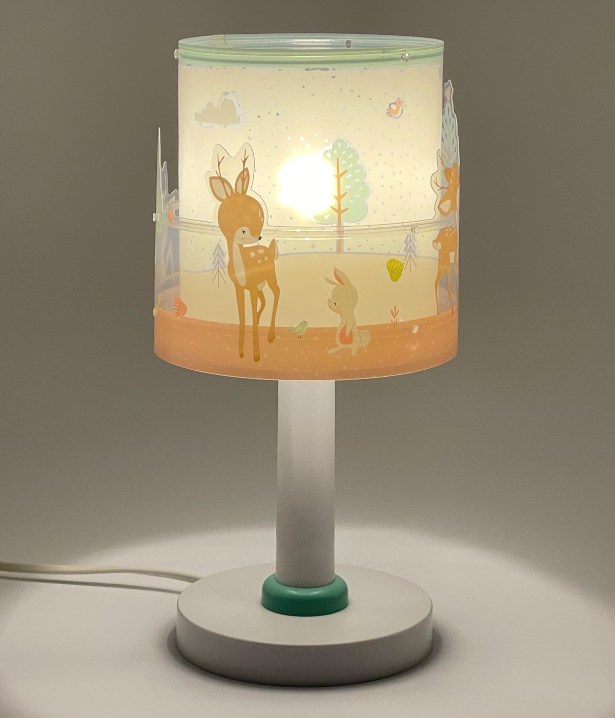 Dalber 61271 LOVING DEER - Dětská stolní lampička se zvířaty + Dárek LED žárovka