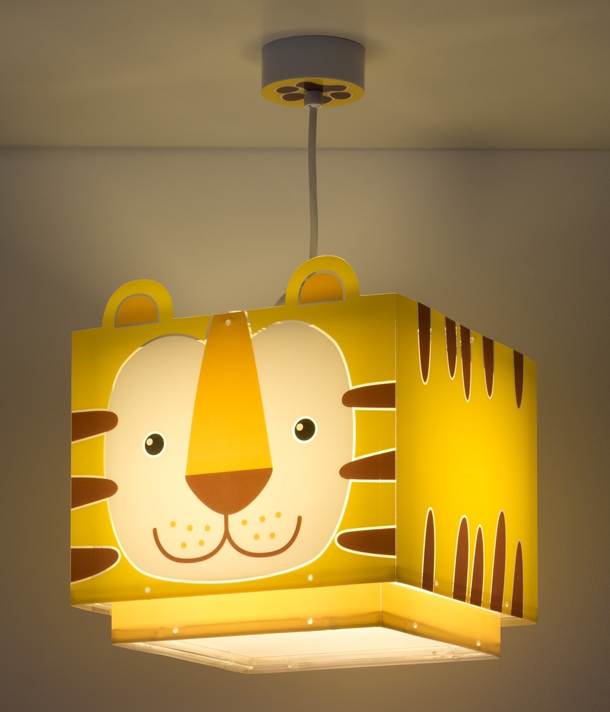 Dalber 64562 LITTLE TIGER - Dětský lustr s tygříkem + Dárek LED žárovka
