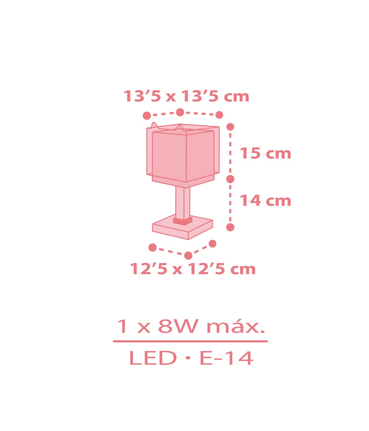 Dalber 64581 LITTLE FOX - Dětská stolní lampička s motivem lištičky + Dárek LED žárovka