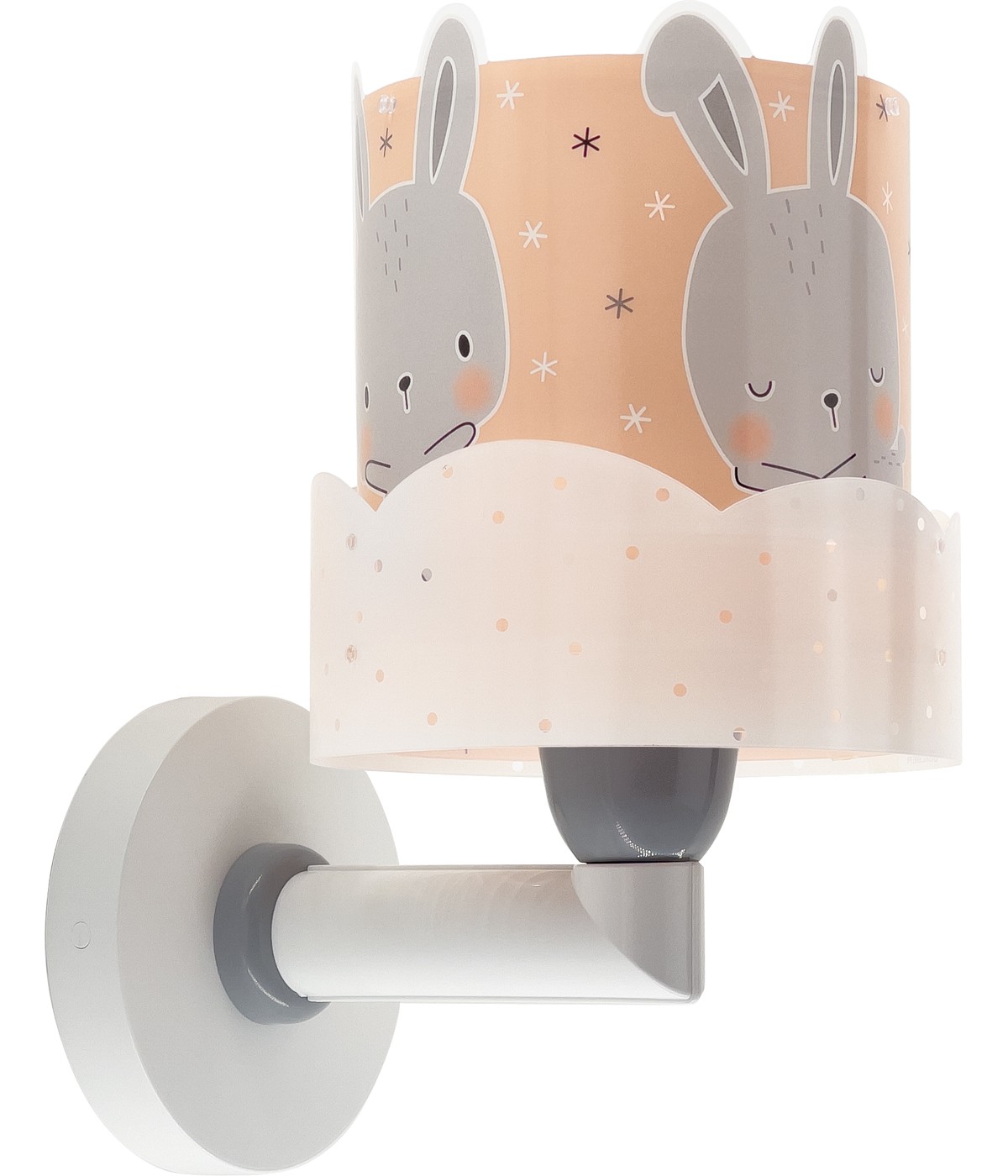 Dalber 61159S BUNNY - Dětské nástěnné svítidlo s kabelem do zásuvky + Dárek LED žárovka