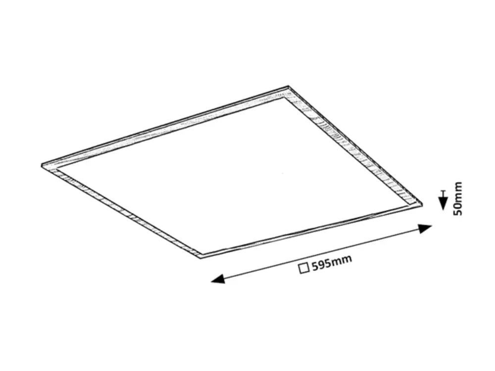 Rabalux 6908 ALMOND - LED svítidlo na strop v imitaci dřeva, LED 40W, 4000K, 60 x 60cm