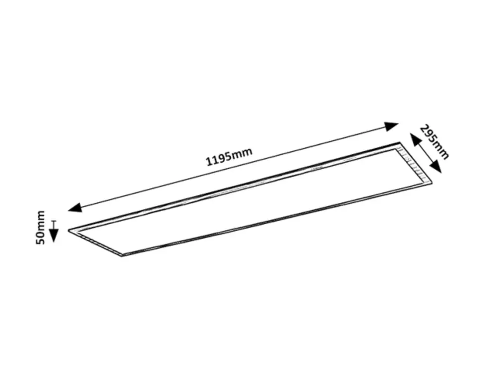 Rabalux 6909 ALMOND - LED obdelníkové svítidlo na strop v imitaci dřeva, LED 40W, 4000K, 120 x 30cm