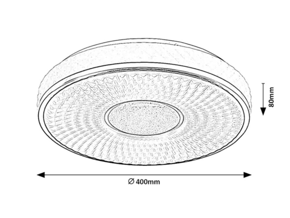 Rabalux 71137 SEDONA 2 - LED svítidlo na strop, LED 24W, 4000K, Ø 40cm