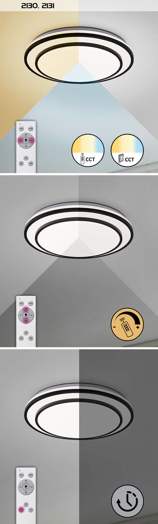 Rabalux 2131 LUPITA - LED výkonné svítidlo s dálkovým ovladačem, LED 40W, 3000 - 6500K, Ø 49cm