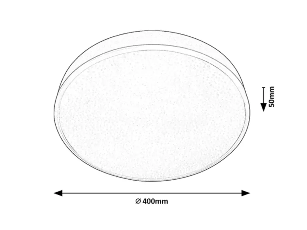 Rabalux 71135 OCTAV 2- LED svítidlo na strop s hvězdným efektem, LED 24W, 4000K, Ø 40cm