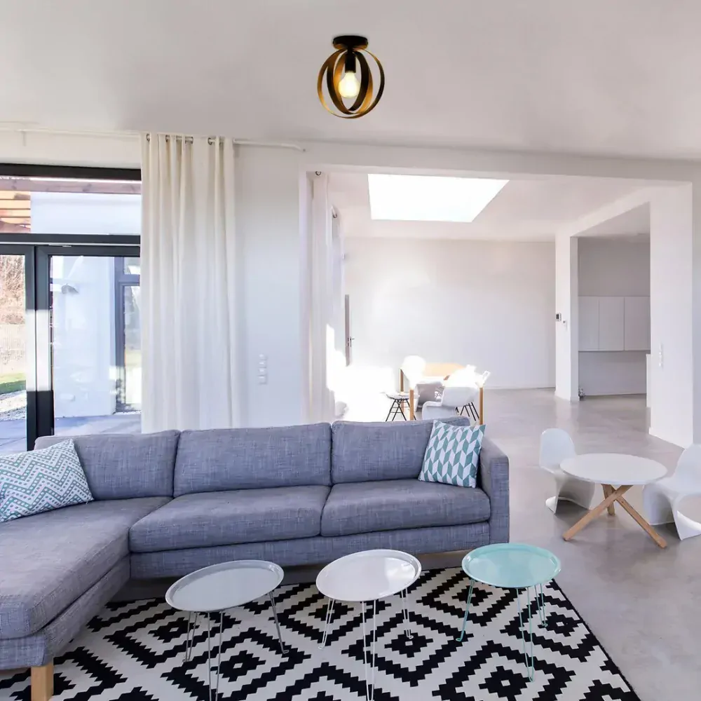 Rabalux 5359 CORTADO - Stropní černé retro svítidlo, 1 x E27, Ø 25cm