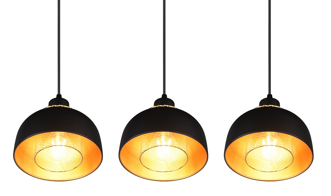 Trio Leuchten R30813032 PUNCH - Závěsné barové a kuchyňské svítidlo nad jídelní stůl, 3 x E27, 68cm