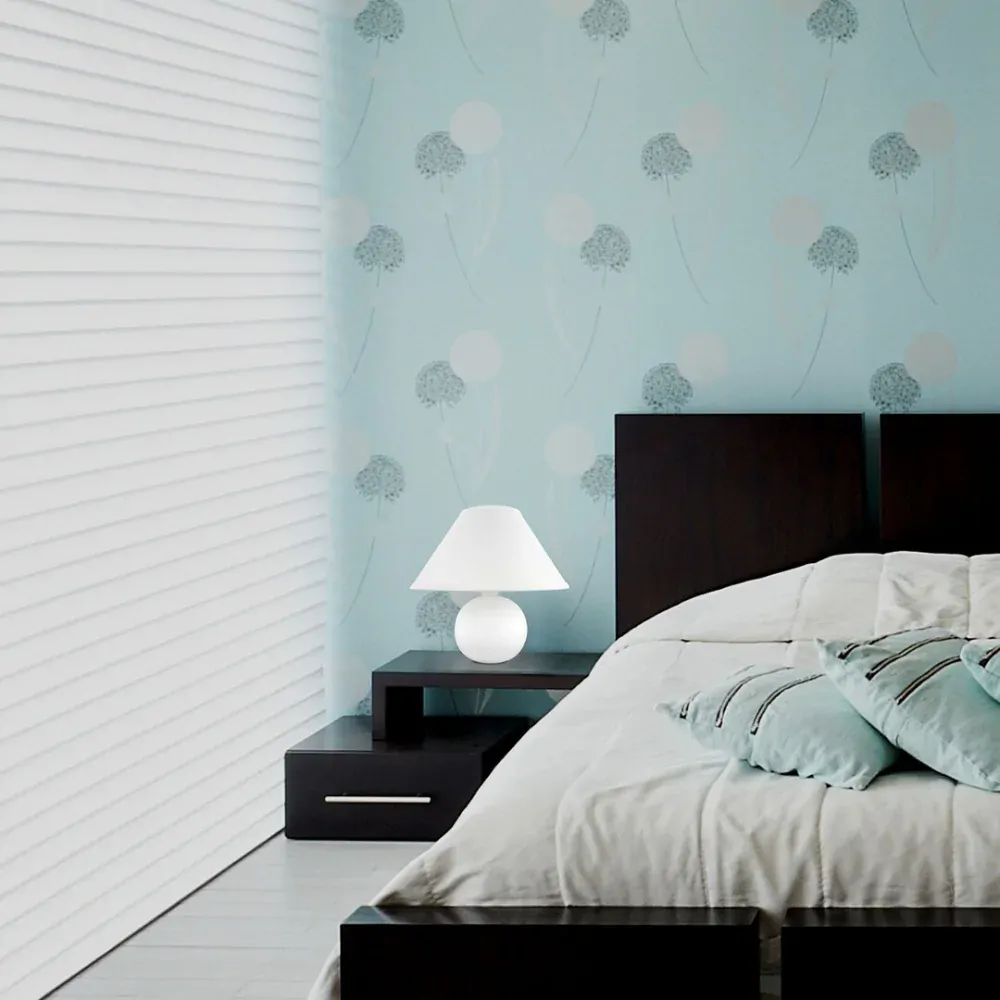 Rabalux 4901 ARIEL - Stolní lampička s keramickým podstavcem v bílé barvě 1 x E14, 19cm