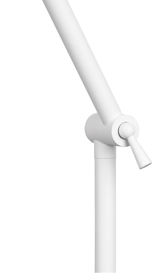 Trio Leuchten R40781031 ENZO - Stojací polohovací lampa v bílé barvě 1 x E27, výška 150cm