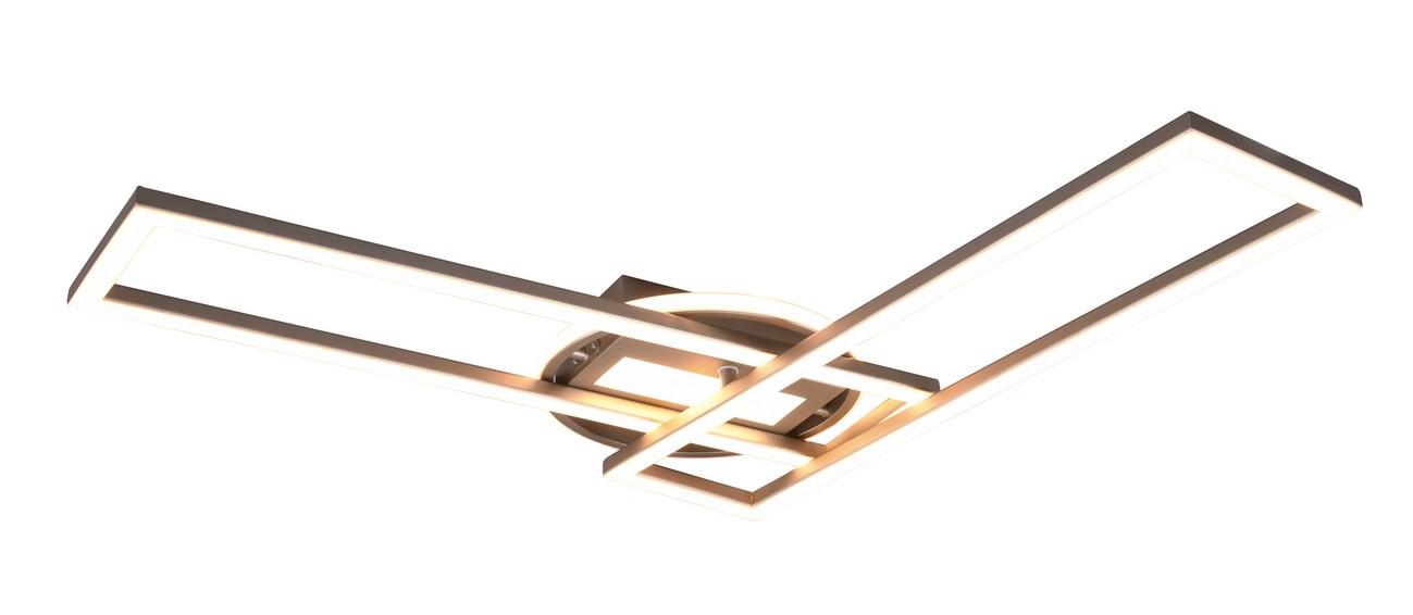 Trio Leuchten R67183107 TWISTER - Stropní LED svítidlo s dálkovým ovladačem, LED 30W, 2700 - 6000K, 90 x 24cm, matný nikl
