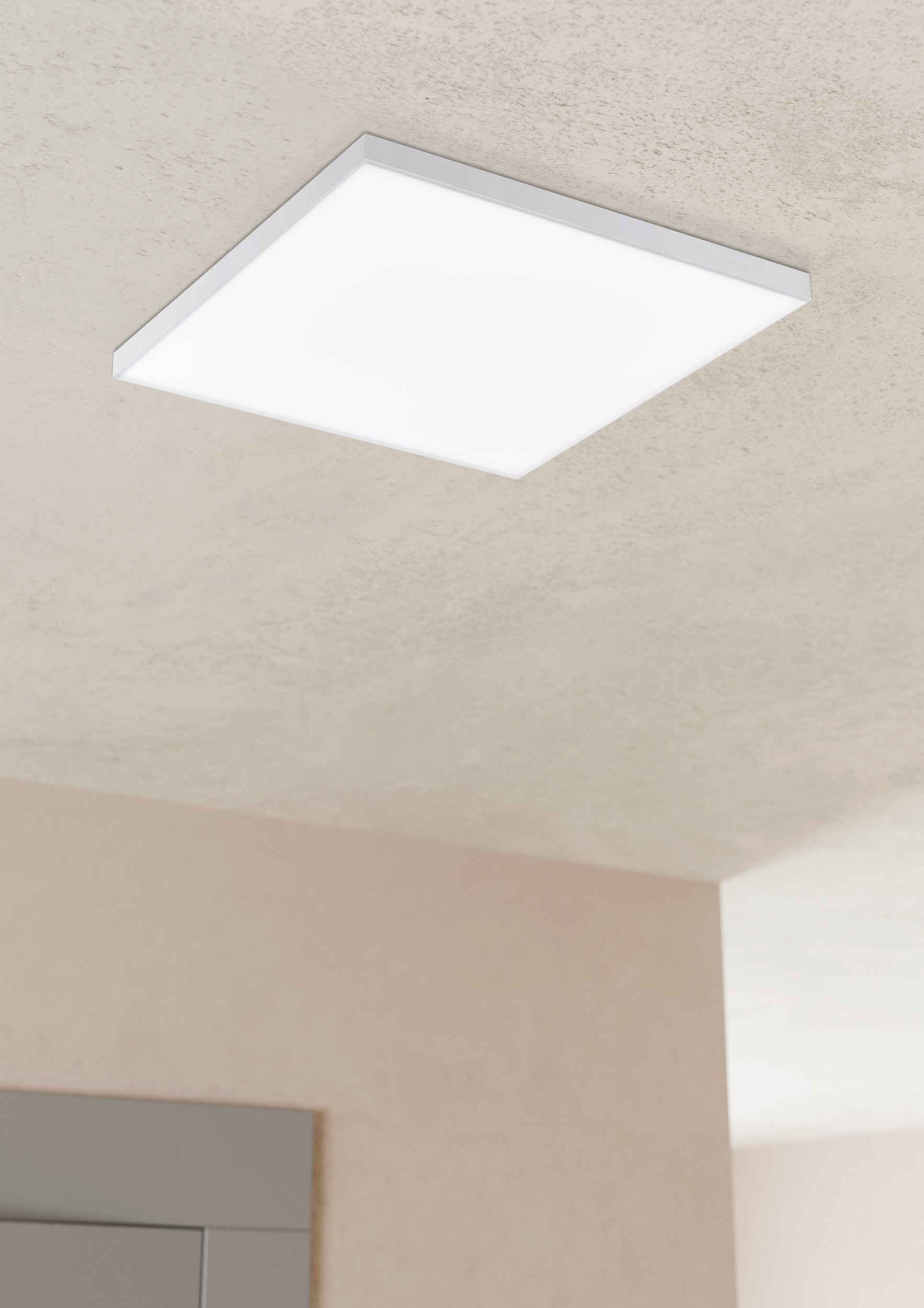 Eglo 99833 TURCONA-CCT - Stropní přisazené LED svítidlo s dálkovým ovladačem, 10,8W, 3000-6500K, 28,7 x 28,7cm
