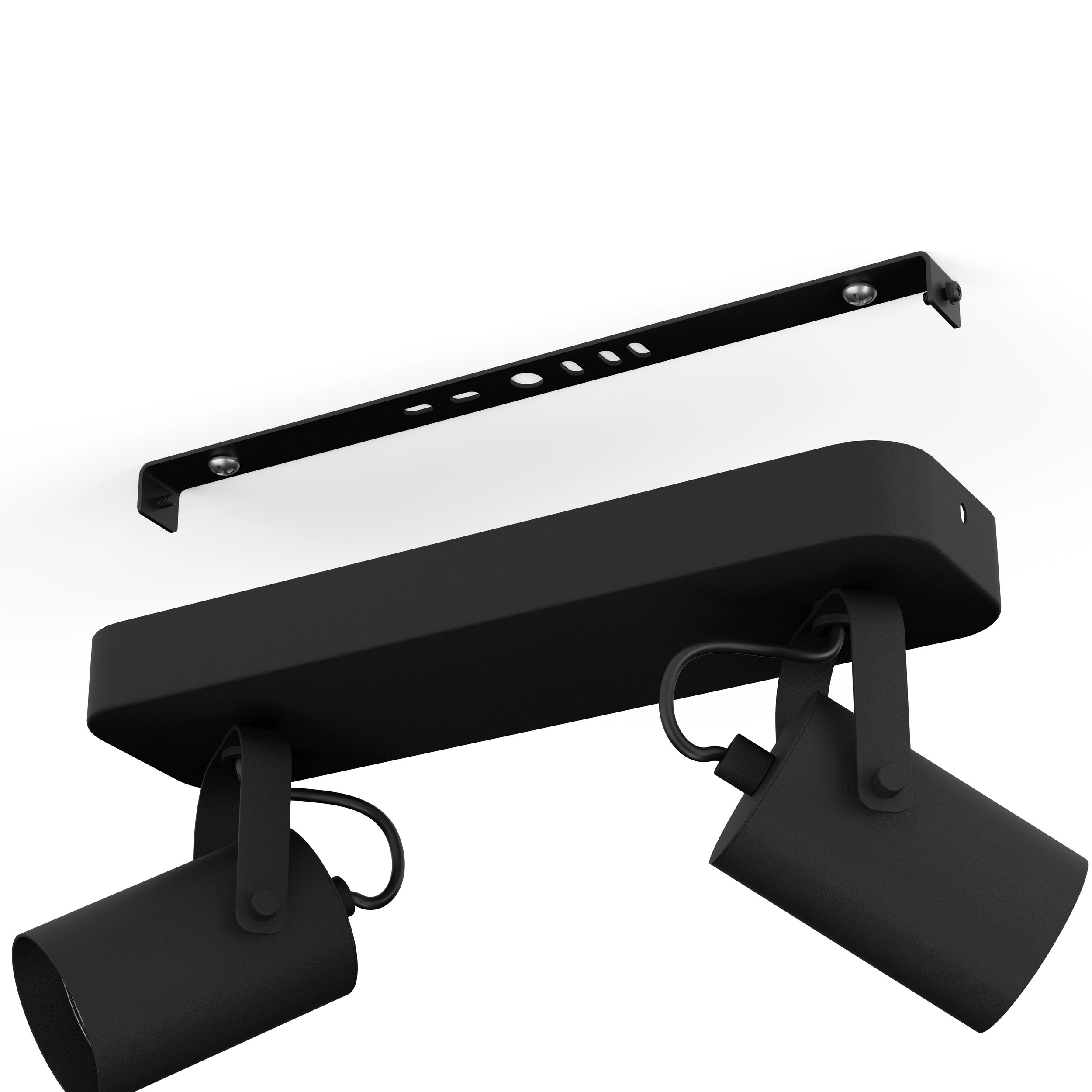 Eglo 900332 SOREGO - Bodové černé stropní svítidlo + LED žárovky GU10