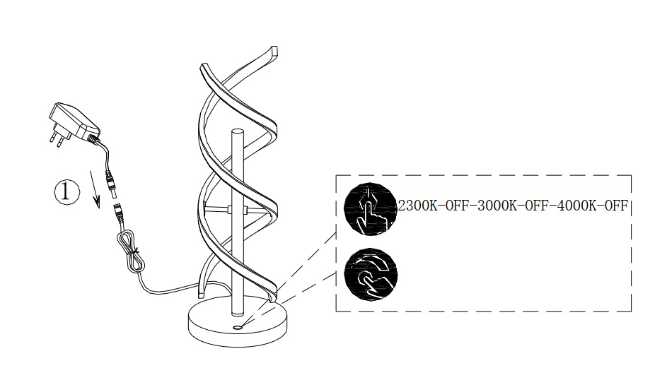 Trio Leuchten 541810208 SEQUENCE - Stmívatelná LED stolní lampa se změnou barvy světla, LED 20,5W, 2300+3000+4000K, 48cm, mosaz