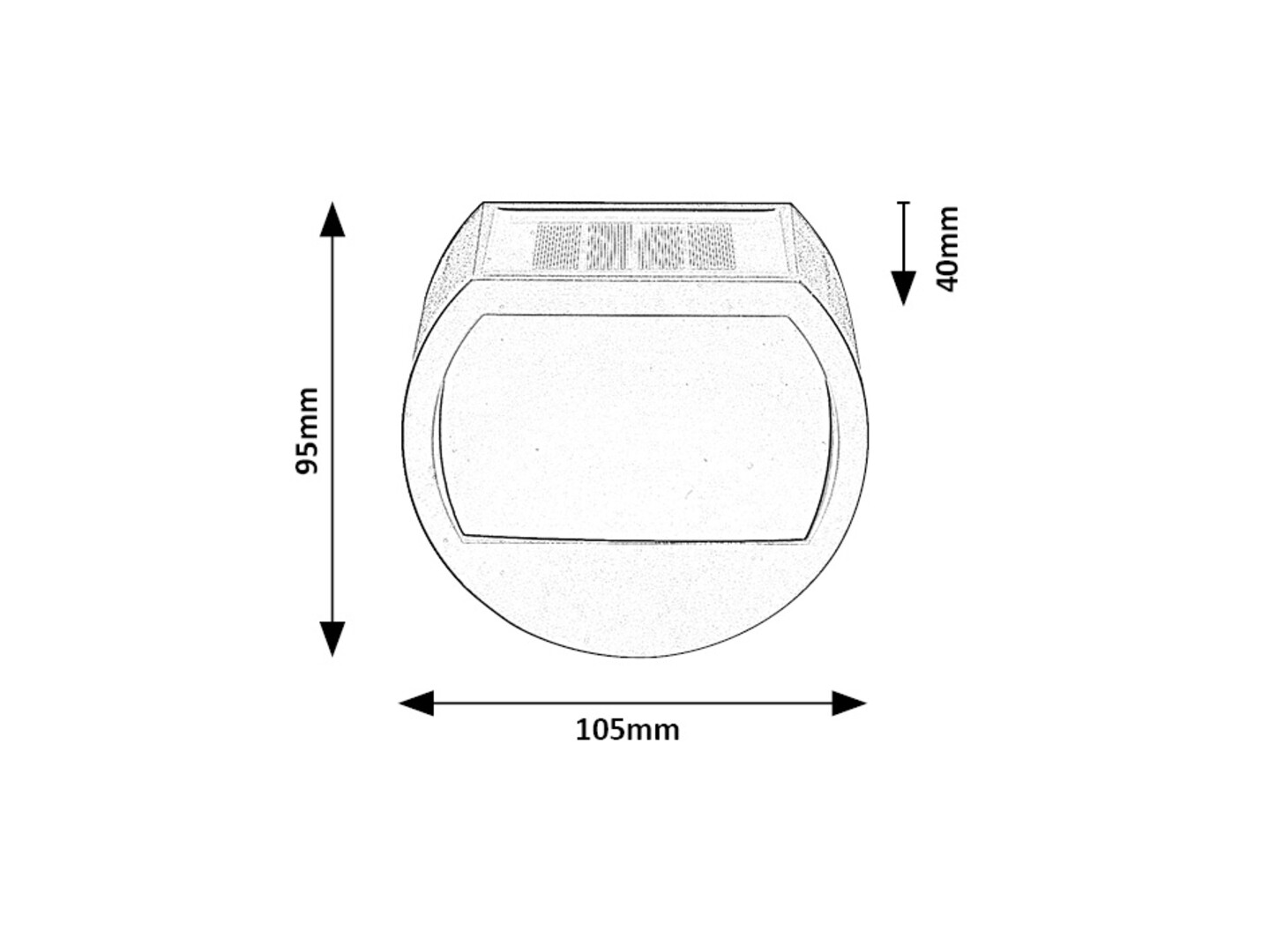 Rabalux 77004 NARMADA - LED solární nástěnné svítidlo k venkovnímu schodišti, 0,5W, IP44
